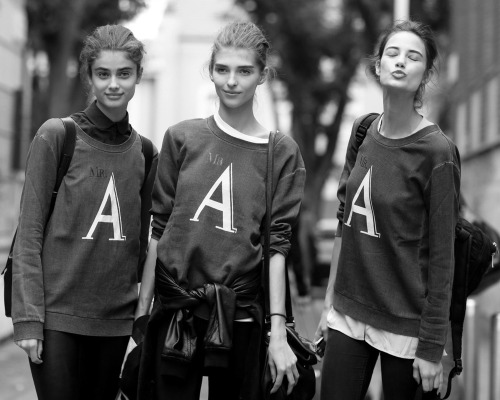 senyahearts:  Models Off Duty: Street Style, MFW Spring 2015.  