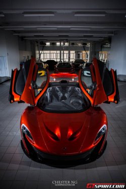 mclaren-soul:  It’s Monday already so let’s celebrate #McLarenMonday with this spectacular shot of a Volcano Orange P1. Bow down to the King! © Chester NG