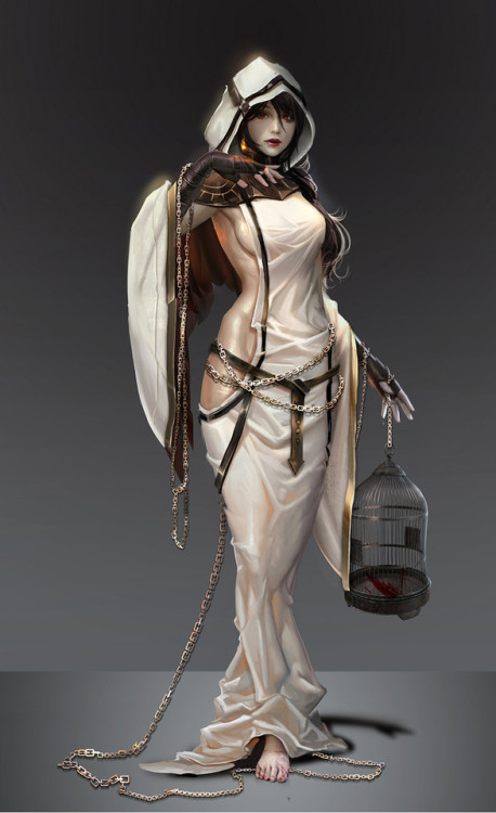 Priestess Arcana  Yujin Jung (Sangrde) www.artstation.com/artwork/8VaQR