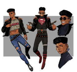 wakaju:some fun drawings i did of superboy,