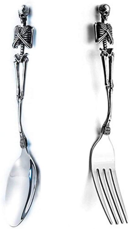 Steel Skeleton Cutlery - get them here☠️ Best Blog for dark fashion and lifestyle ☠️