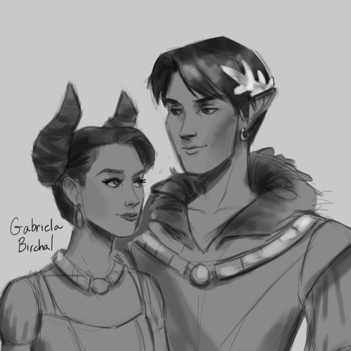 I had some fun drawing Cardan and Jude from &ldquo;Cruel Prince&rdquo; but they&rsquo;re too fluffy 