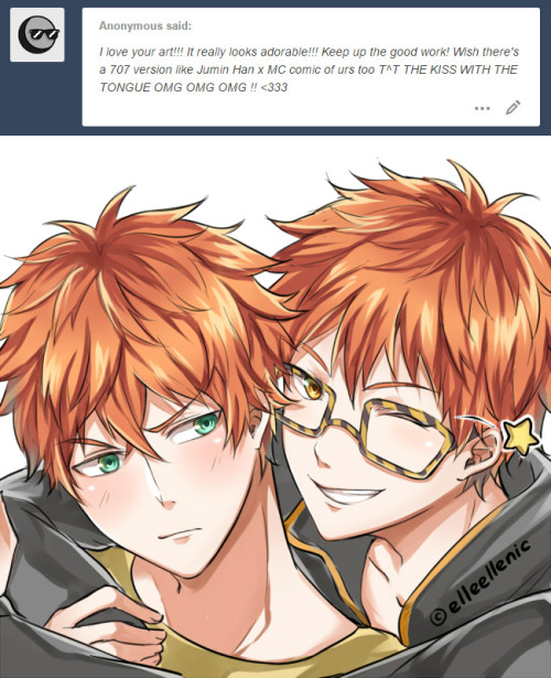 elleellenic: Thank you anon ;; I’ll for sure make 707′s comic in the future! For now, here’s some l