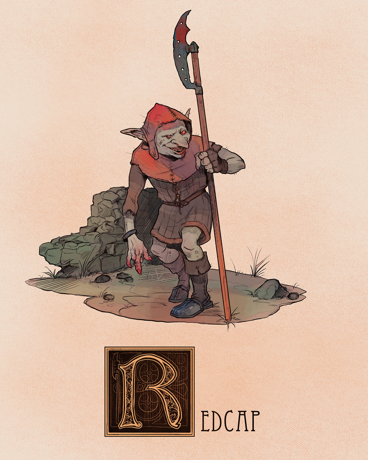 Name: Redcap, Redcomb, Bloody Cap
Area of Origin: Border Folklore
The Redcap is a malicious and violent goblin found in the folklore of the areas surrounding the Anglo-Scottish Border; the boundary that separates England and Scotland. They are said...