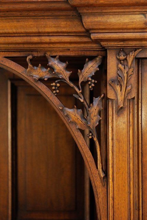 designobjectory:A LATE GOTHIC VICTORIAN REVIVAL STYLE SIDEBOARDEarly 20th Century