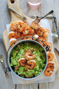 mostproper:  intensefoodcravings:  Cajun Shrimp Guacamole | Bev Cooks     For More Check Out Here   