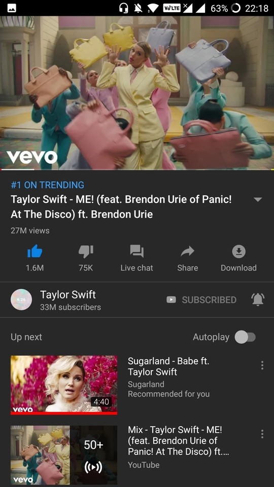 It's TRENDING !!!!!!! @taylorswift 