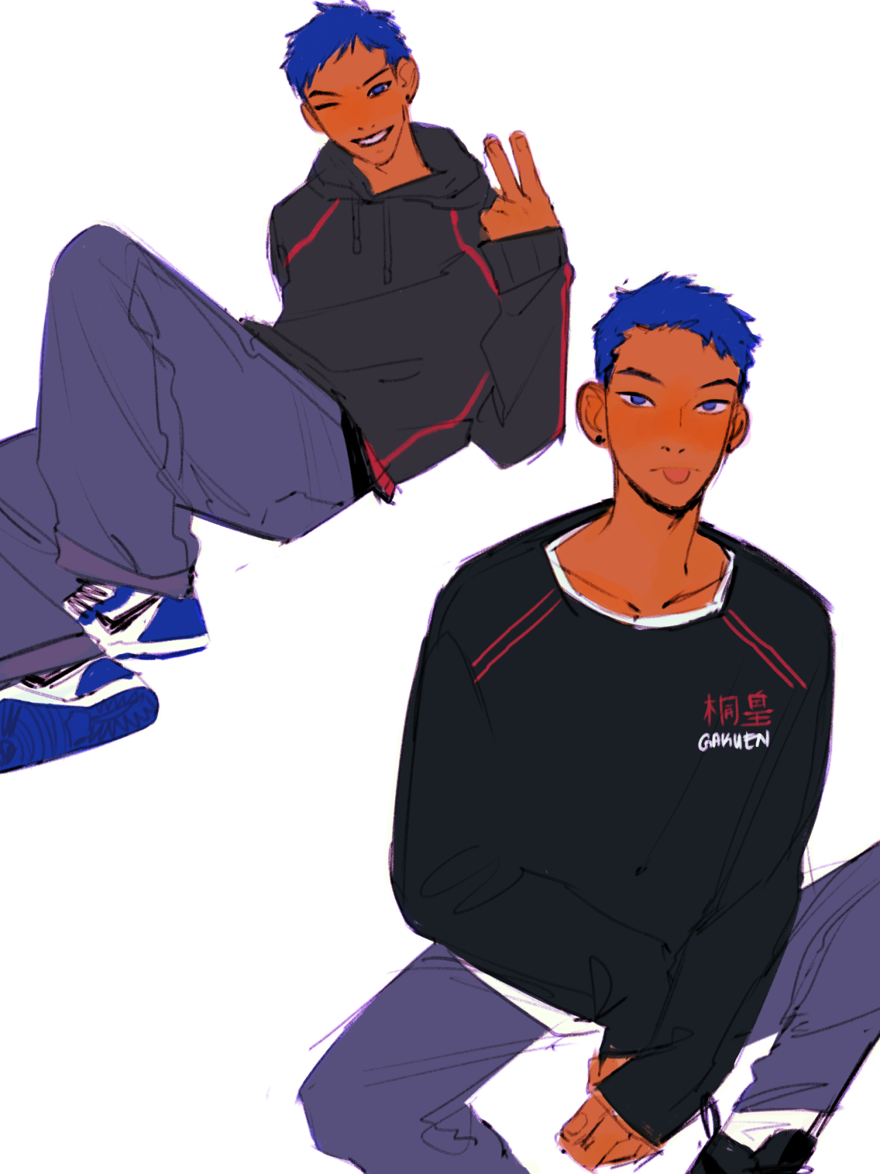 KnB Aomine Daiki Kuroko Tetsuya by Yochiru-29 on DeviantArt