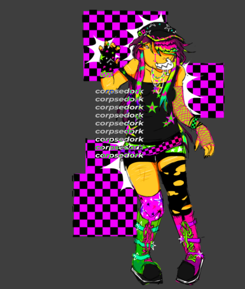 Special Occassion Where I Share My Regretevator Fanart Infected If She Was Awesome (rave/special Outfit)