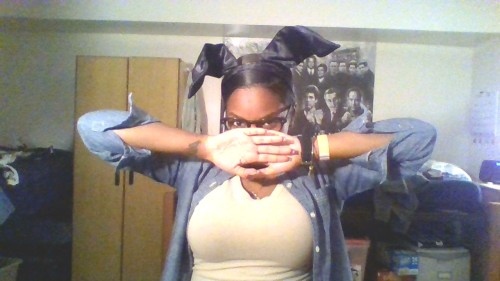 ryeloaf:  I got bunny ears and red lipstick and thought i was cute.