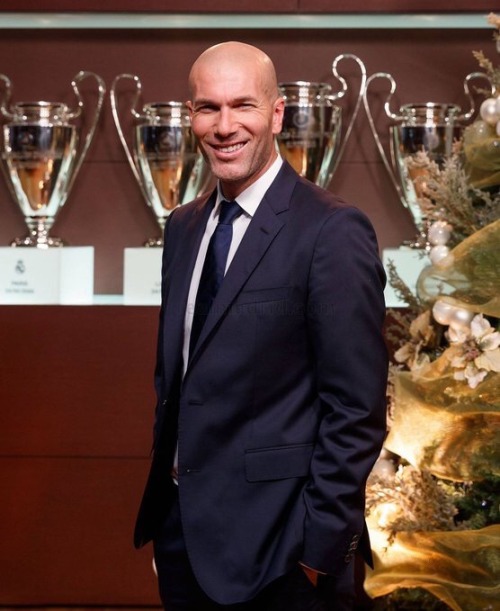 Zidane for the New Year&rsquo;s wishes.