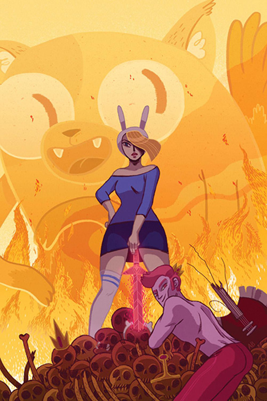 gingerhaze:  fattydingdongs:  My alternate cover for Adventure Time with Fionna and