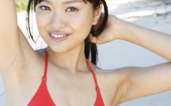 fetishjapan:  無修正のワキ。Kitahara Rie さん。