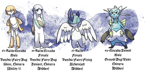necr0wmancer: And more Pokemon: Realms litters! The two Nincada/Ralts are designed by LaDjanny on De