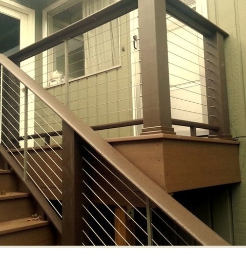 Example Of A Mid-sized Trendy Side Yard Deck Design With No Cover