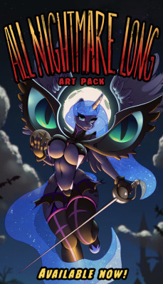 tallyburd: The Griffon’s Tavern proudly presents “All Nightmare Long”, a Halloween-themed art pack. 17 artists have gotten together to bring you the Mane 6 and other Equestria residents getting into the spooky season’s spirit. This pack features