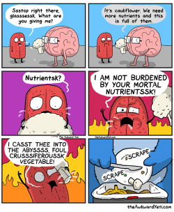 larstheyeti:  New comic: http://theawkwardyeti.com/comic/cauliflower/New York Times Best Selling book: http://bit.ly/1NMxoTc 