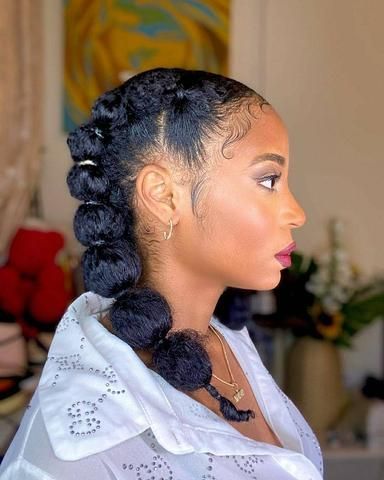 7 Very Cute Summer Hairstyles For Afro & Natural Hair #hair #hair #hyunjin #hyunjinshorthair #short #shorthairupdo #updo