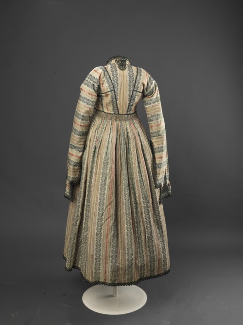 Festival Dress1800s-1850s Ioannina, Greece  This small dress tells of a long journey. Originating fr