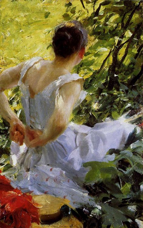 In the WoodsAnders Zorn, 1893, oil on canvas