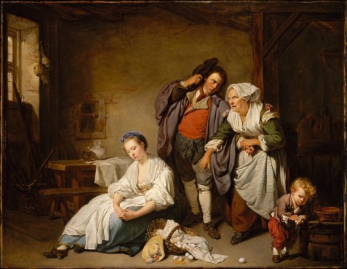 theartsyproject:Jean-Baptiste Greuze, Broken Eggs, 1756.