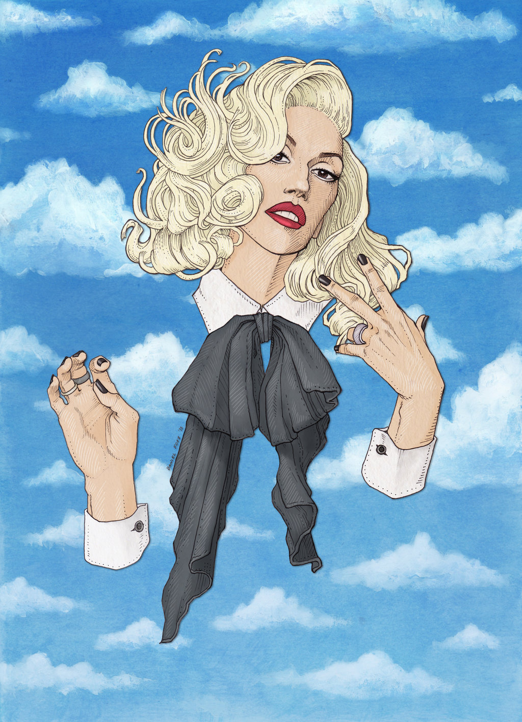 thecolormonster:  Platinum Blonde Girl by DibuMadHatter  