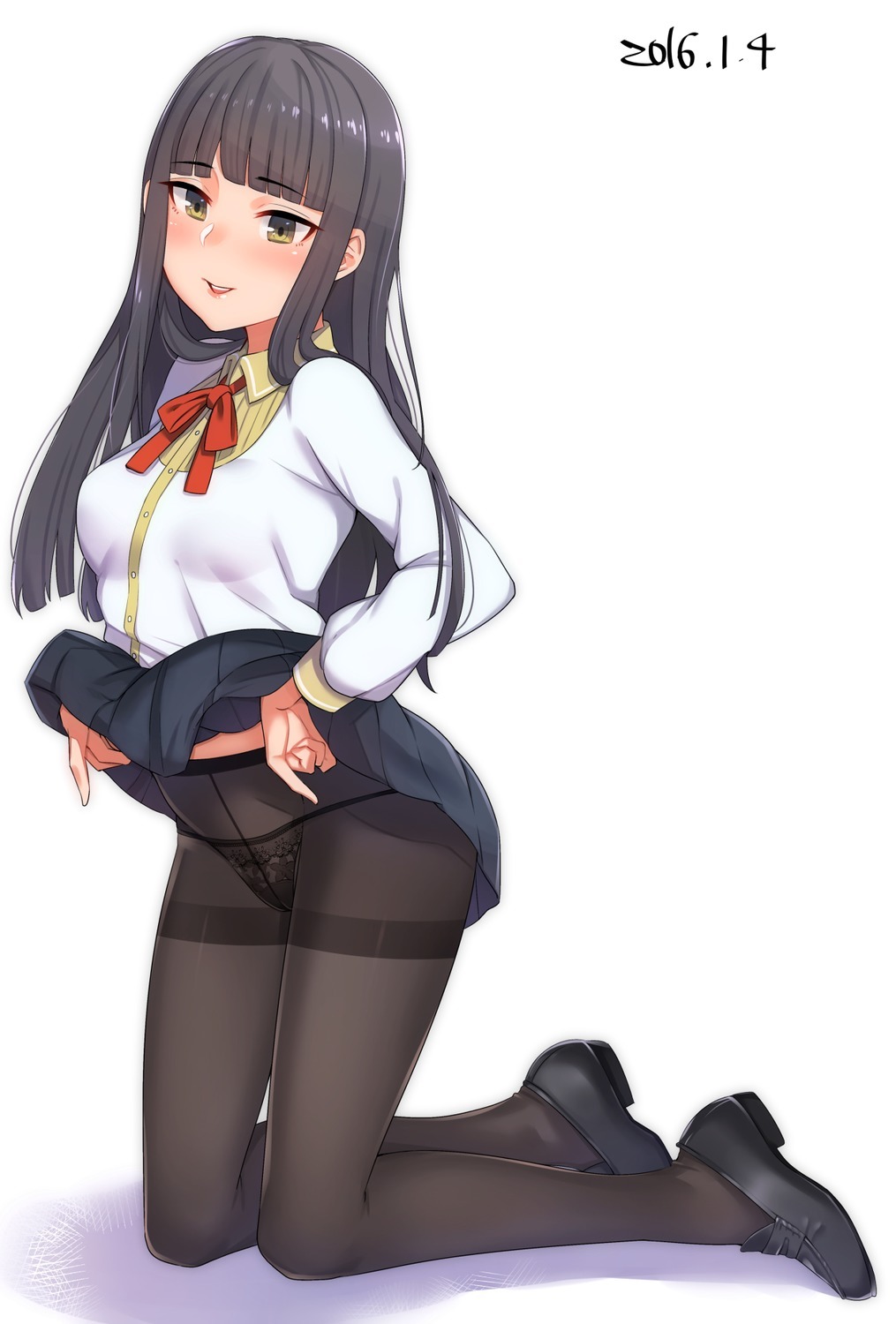 inu hashiru. pantsu pantyhose seifuku skirt lift | #343147 | yande.re