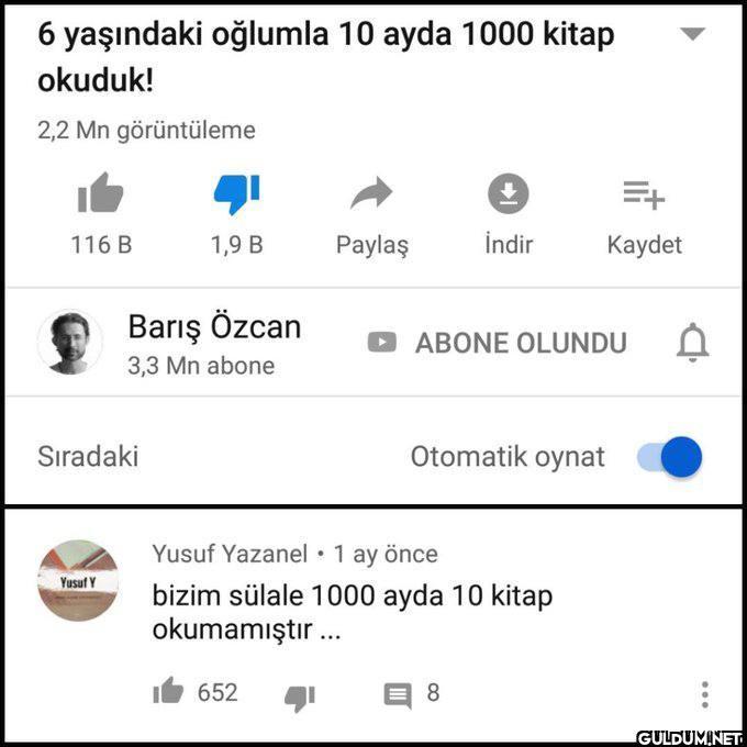 6 yaşındaki oğlumla 10...