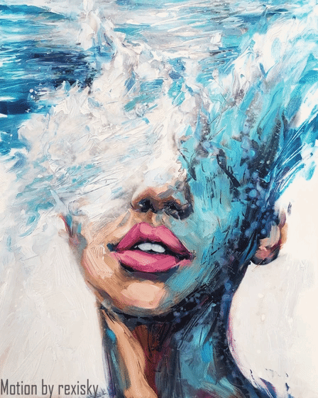 rexisky: Artwork: MerMind by Lindsay Rapp | Motion Effect by rexisky  Instagram - Facebook 