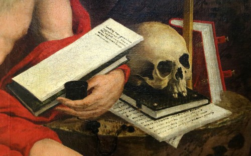 Livio Agresti (1505 - 1579) - Saint Jerome. Detail.