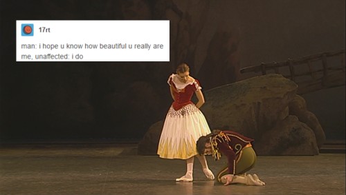 spinmelikeyoumeanit:Paquita + text post memeFor other ballet + text post memes (Swan Lake, La Bayder