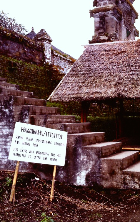 &ldquo;Attention: For Those Who Worshiping Only Are Permitted to Enter the Temple,&rdquo; Hindu Temp