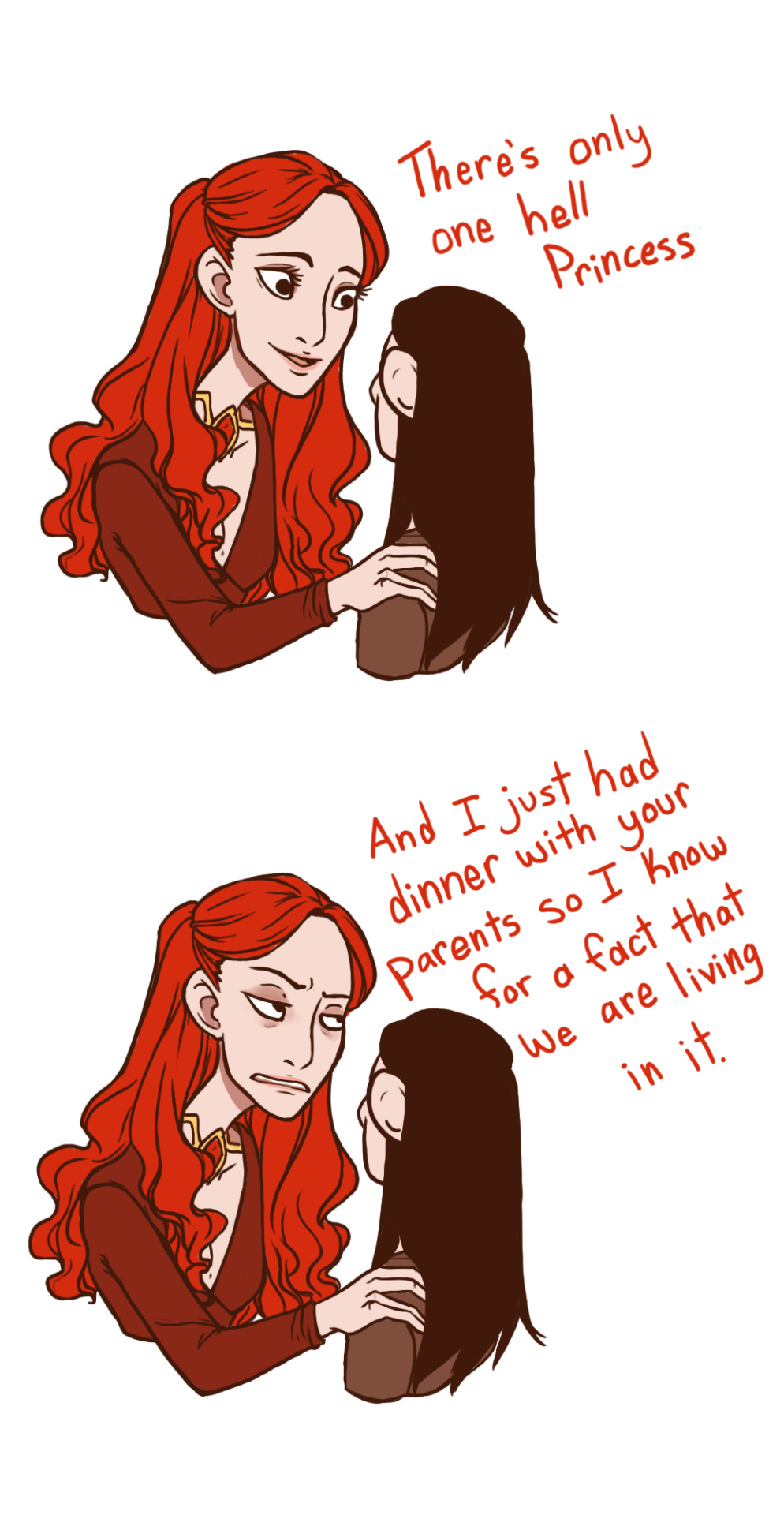raygorartshit:  Melisandre has seen true horrors, for there is no hell worse than