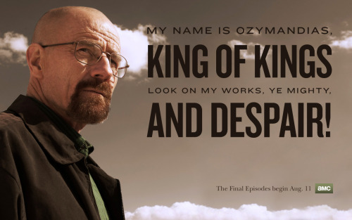 Heisenberg Chronicles — 5x14: Ozymandias In just under 22 hours since