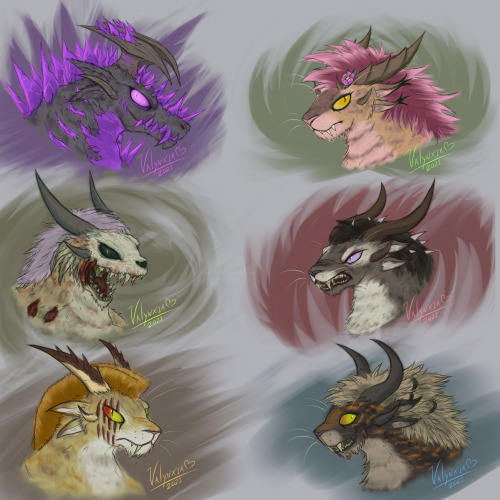 a-charr-can-draw-too:So many Charr!Sam HopetearerValynxia DrakemendJenny SoulcrusherRachel the Stubb