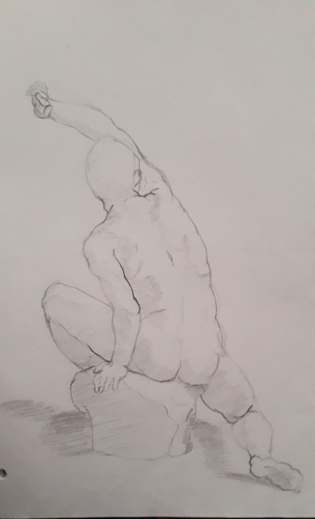 Another figure study of one of Raphael’s drawings