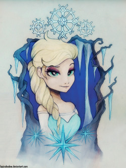 Elsa tattoo design commission for Kyle-0529