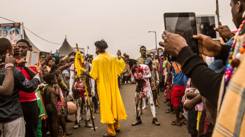 culturalphotodiaryafrica:Attukwei Clottey’s performancePractical Common SenseChale Wote 2016Sp