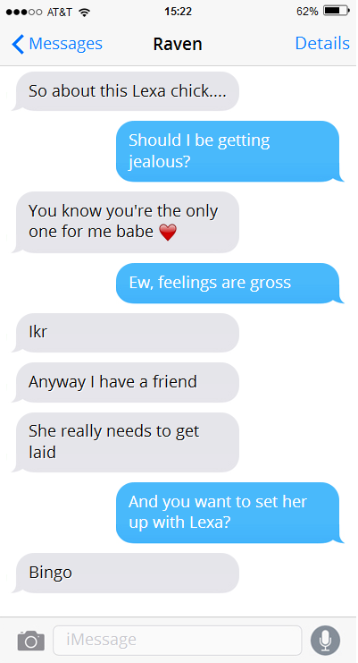 Based on a prompt from anonymous: Raven and Anya (badass power couple) decide to set up their friend