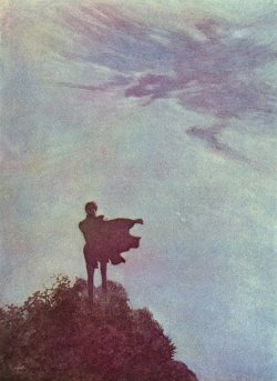 philosophyandthearts:  Edmund Dulac - ‘Alone’