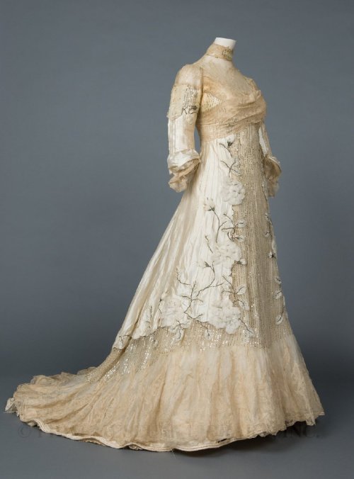 costumeloverz71: Evening Gown c. 1900