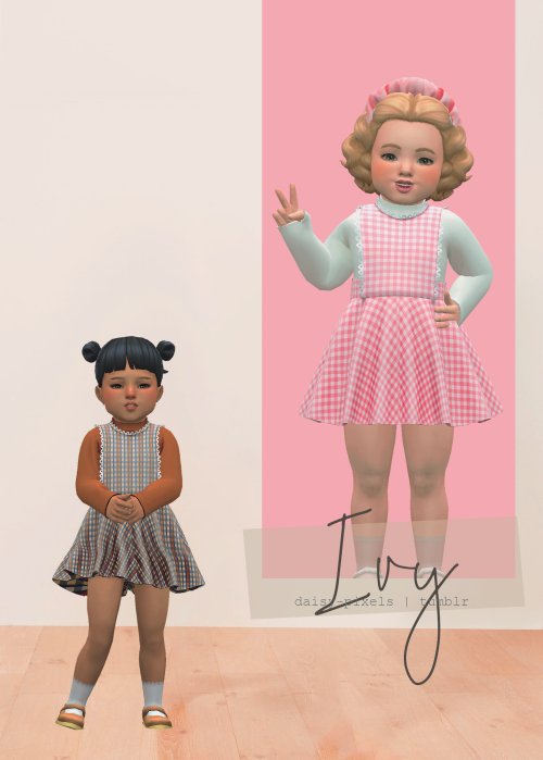  - ̗̀ Ivy Dress & Little Socks ̖́- (TS4) Download: Patreon | My Blog (March 12th)The DressFor to