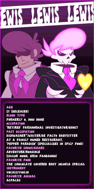 mysterybensmysteryblog:CHARACTER PROFILE #1 - LEWIS
