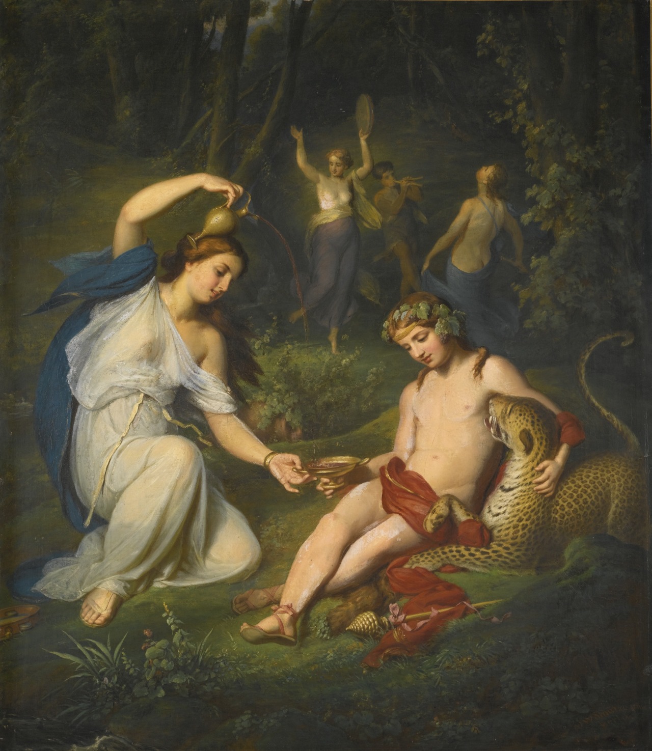 monsieurleprince:  Johann Wilhelm Schütze (1814 - 1878) - Bacchus with a leopard