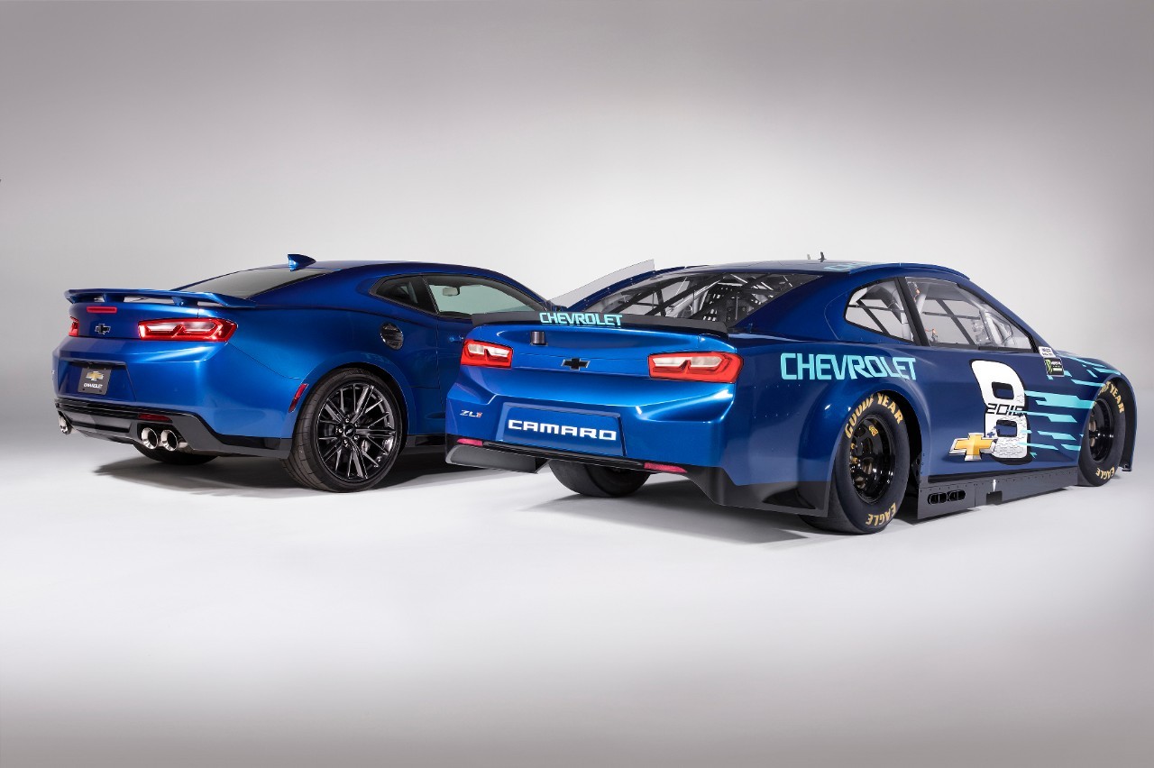 generalmotorsmotorama:  GM reveals 2018 Chevrolet Camaro ZL1 NASCAR Stock Car.