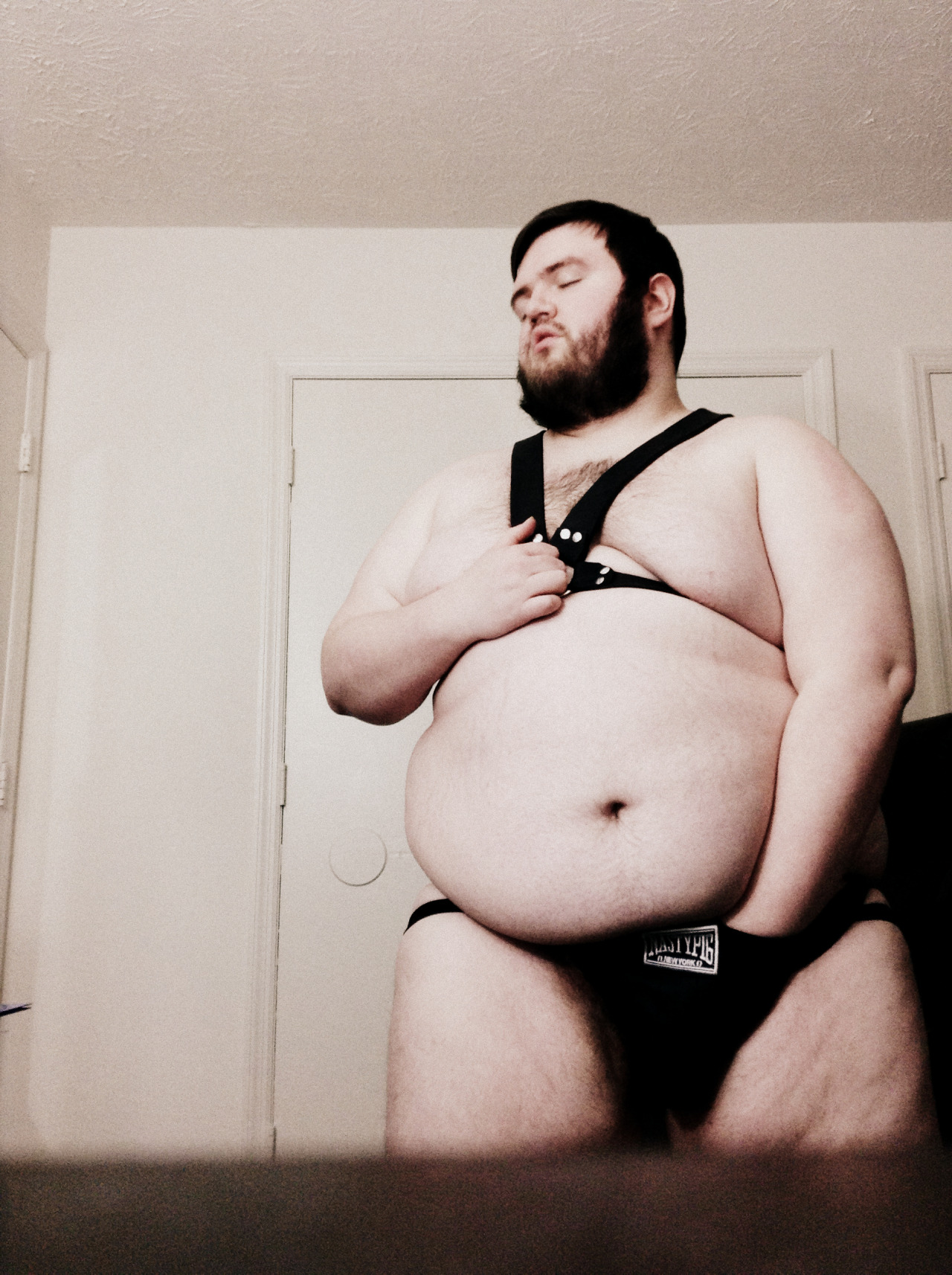 beardedbatman:  I got a leather jock.Enjoy.