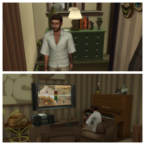 Some Shots From Inside Salim's Apartment. Notice The Cobwebs And Clutter Around His Writing Computer...