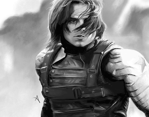 rebeccajoart: Winter Soldier, everyone. ❄️ Prints are available! society6.com/product/winter