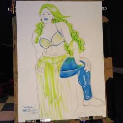 Drawing Mx Macabre at Dr. Sketchy’s!