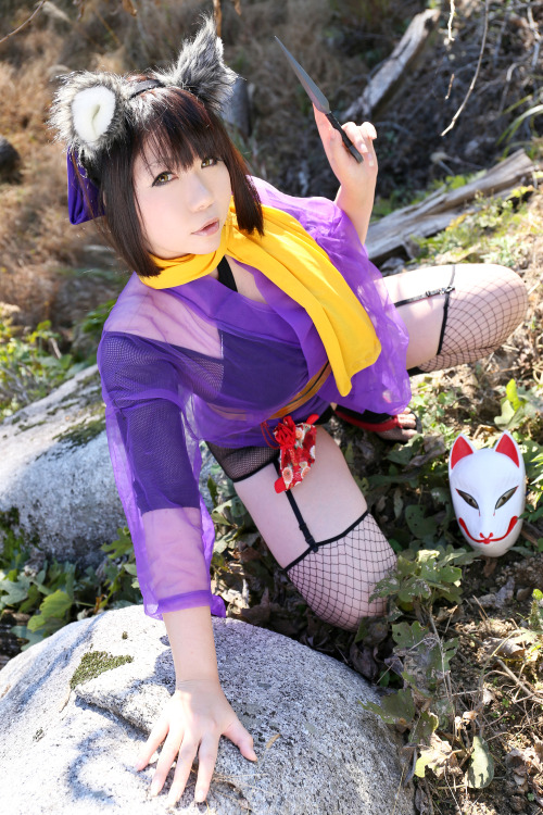 Cute Cosplay Girl Higurashi Rin (Kitsune-Chan) 1-21